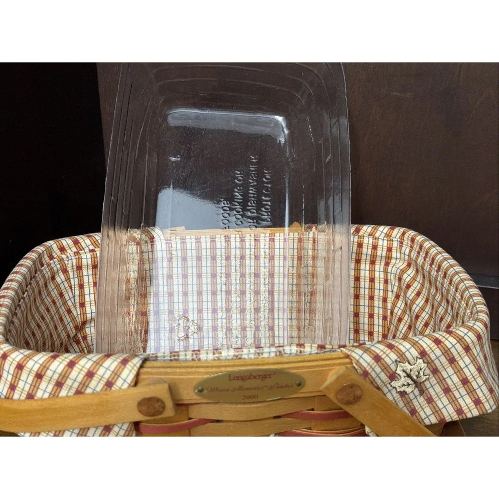 Longaberger Woven Memories Basket 2000 Homestead with Lid and Liner